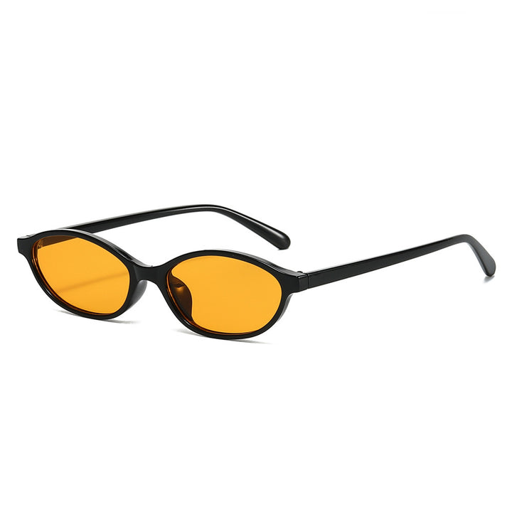 Retro-Inspired Slim Oval Sunglasses Kalsten