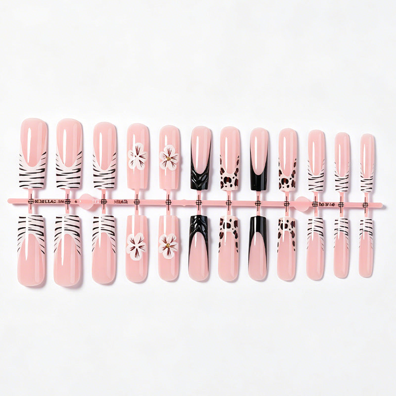 Artificial nail set with extravagant flower and animal designs Kalsten