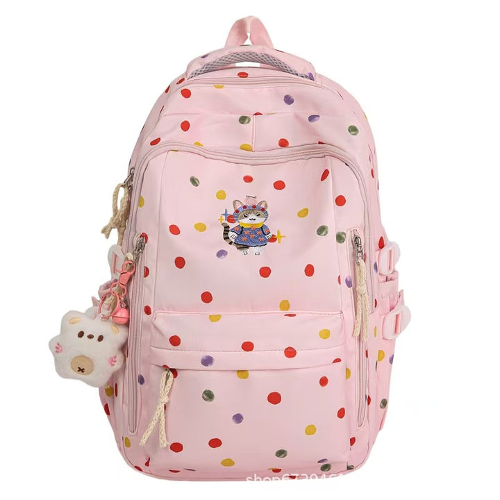 Playful Character Print Backpack Kalsten