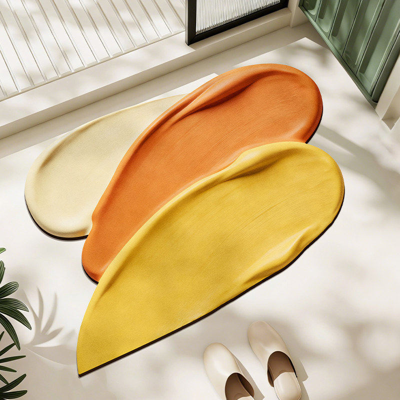 Playful Rainbow-Themed Bath Mat Kalsten