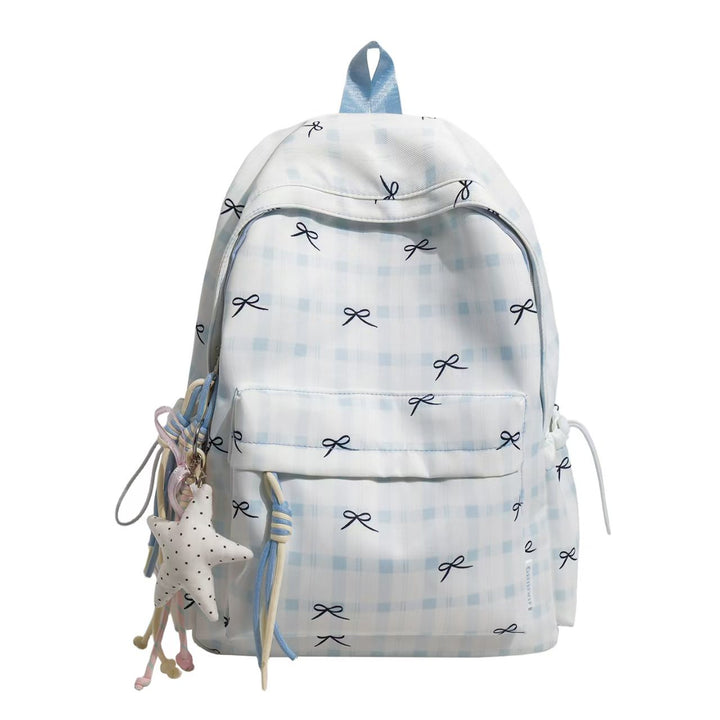 Stylish Plaid Pattern Backpack Kalsten