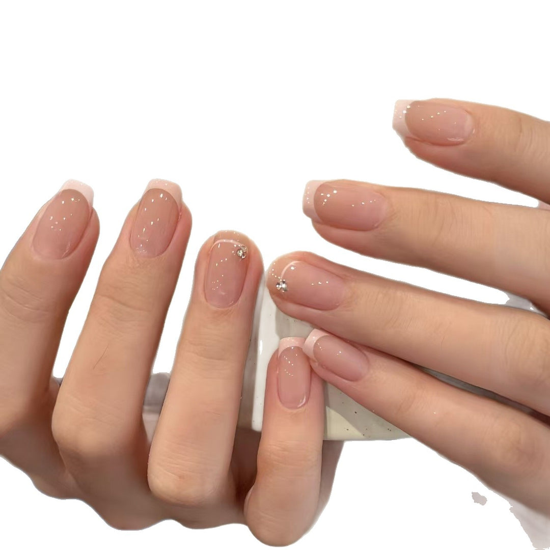 Elegant French Tip Press-On Nails