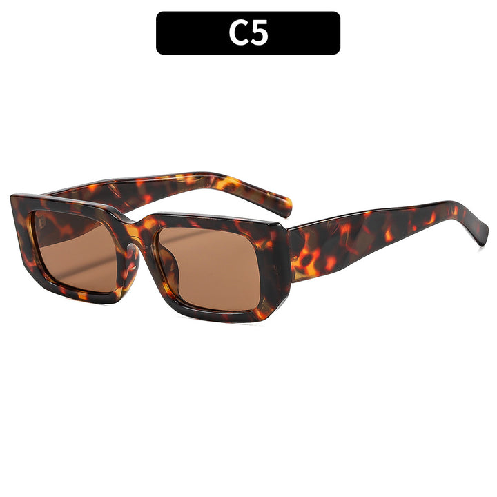Contemporary Geometric Rectangle Sunglasses