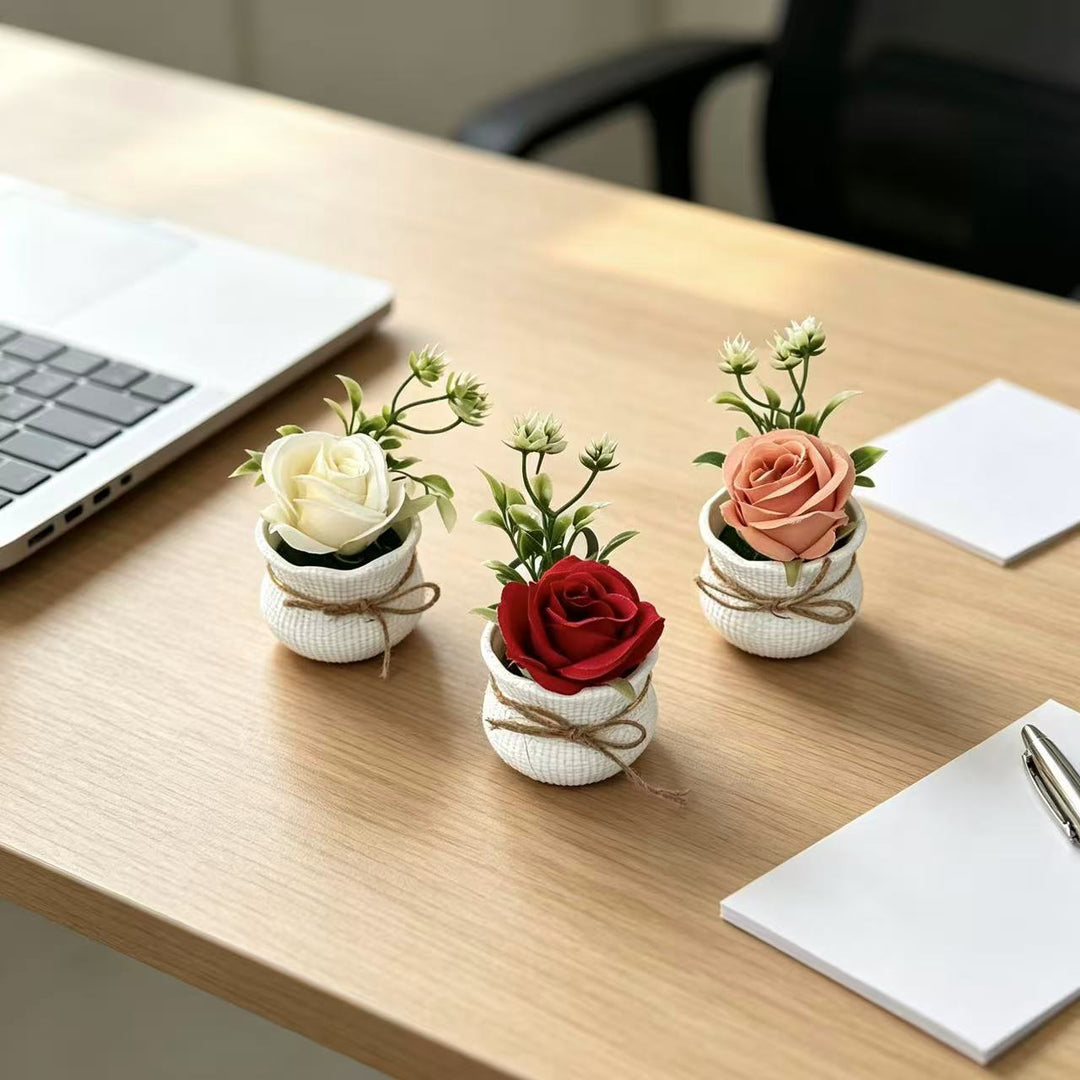 Decorative Faux Flower Arrangement