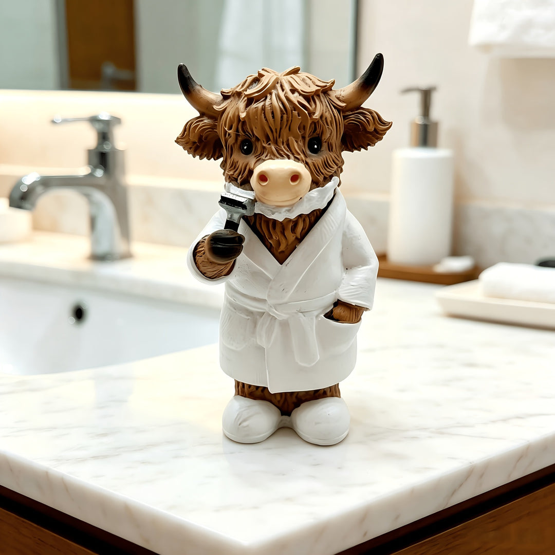 Funny Highland Cattle Bathroom Figure Kalsten