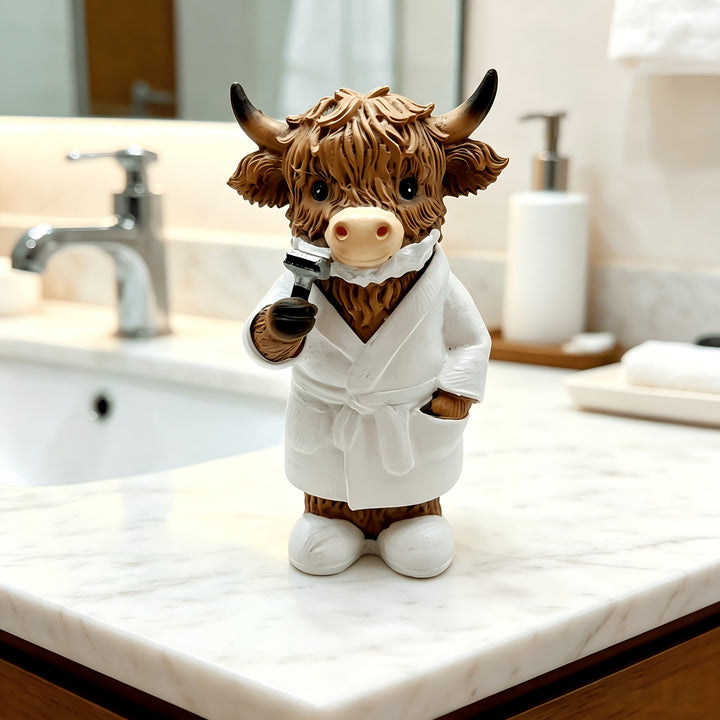 Funny Highland Cattle Bathroom Figure Kalsten