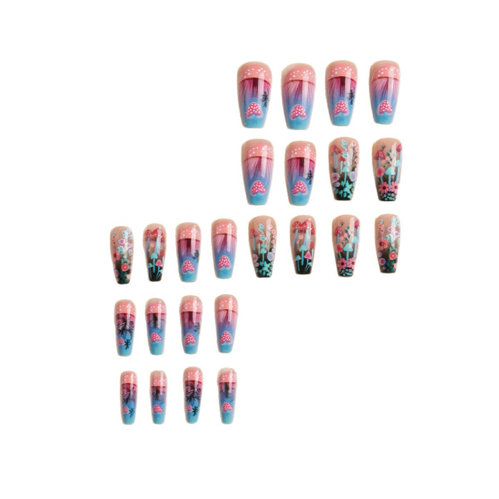 Artistic Floral Glow-in-the-Dark Nail Art Set Kalsten