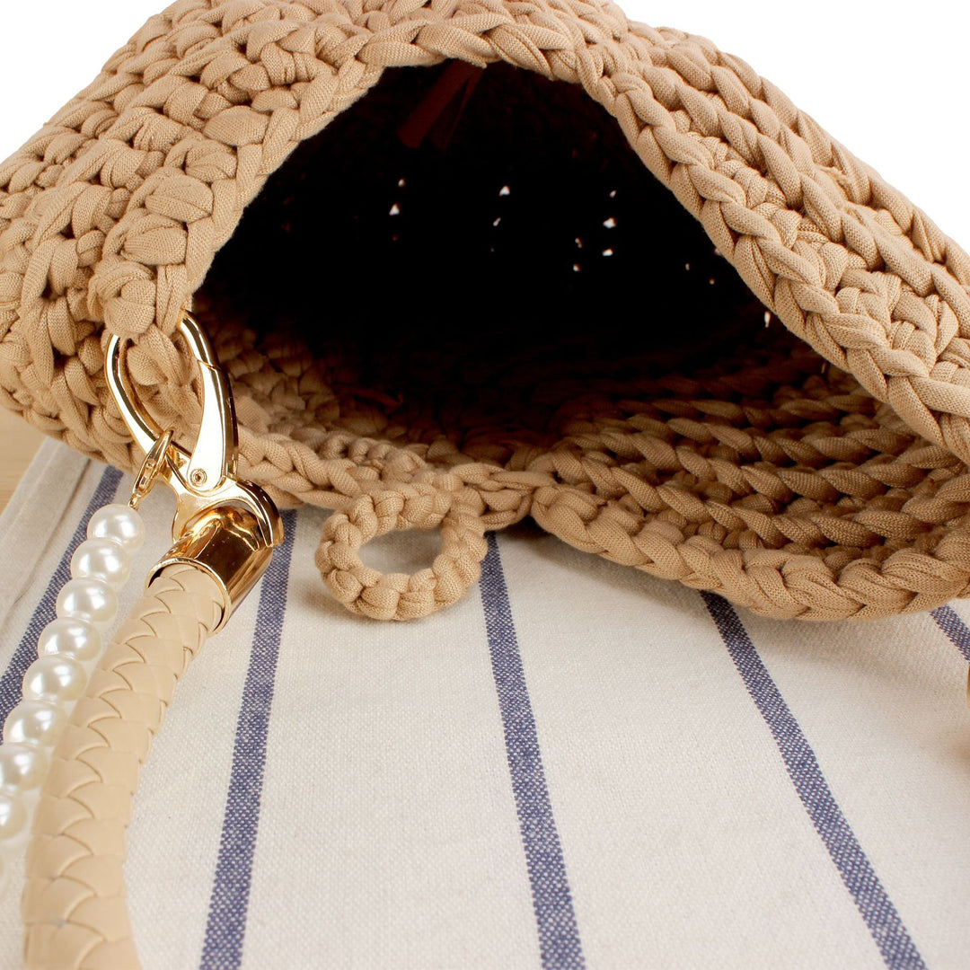 Evening bag with pearl decorated handle Kalsten