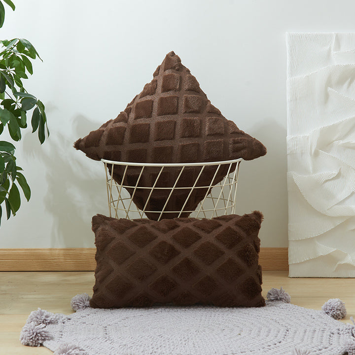 Soft Textured Throw Pillow