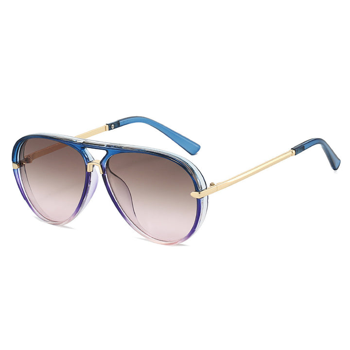 Elegant Aviator Sunglasses with Gold Accents Kalsten