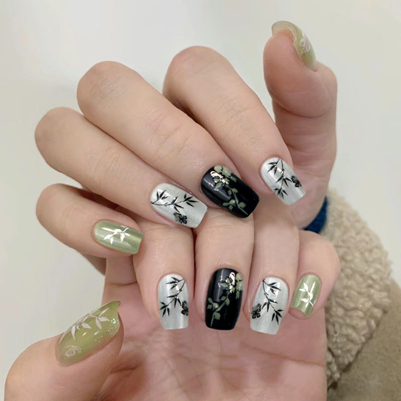 Artistic Bamboo Design Press-On Nails Kalsten
