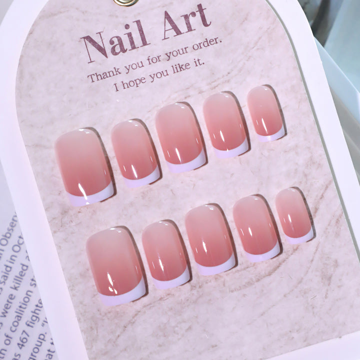 Elegant French Manicure Nail Art Kalsten