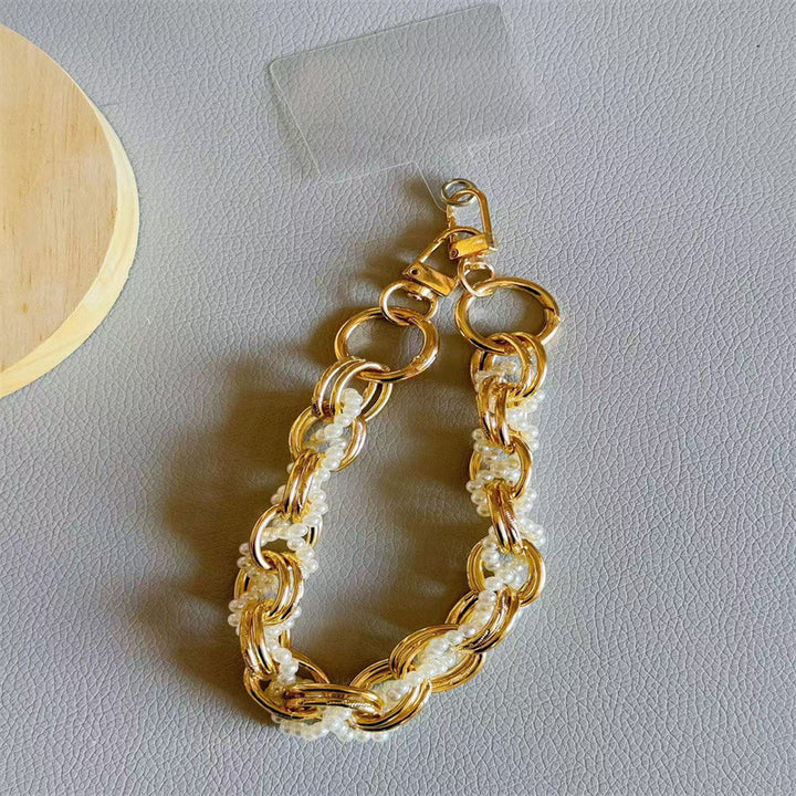 Elegant Pearl-Accented Keychain Kalsten