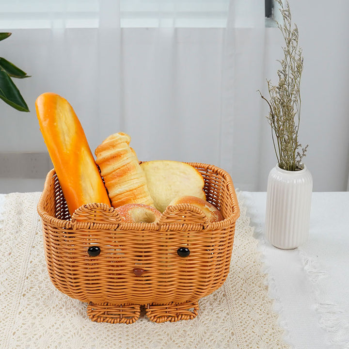 Cute Animal-Themed Woven Storage Basket Kalsten