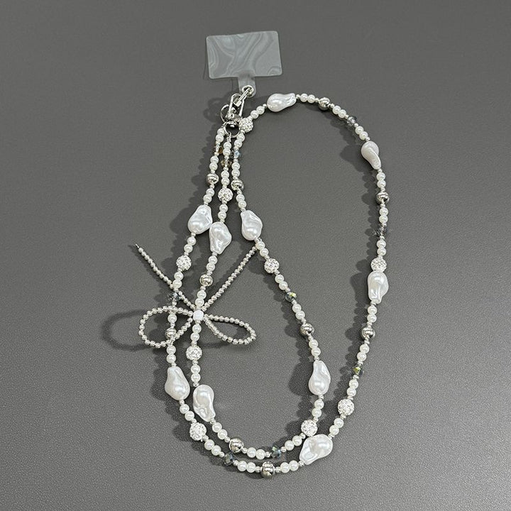 Elegant Pearl Beaded Lanyard Kalsten