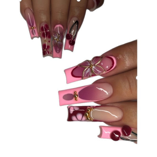 Decorative Floral Press-On Nails Kalsten 1787369057