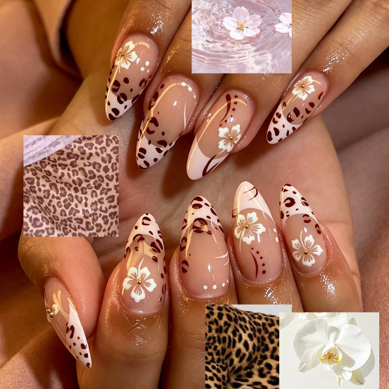 Floral Design Press-On Nail Tips Kalsten