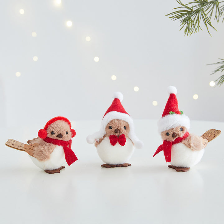 Decorative Winter Bird Figurine