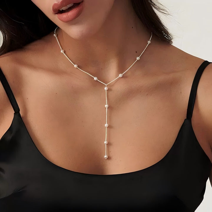 Pearl Lariat Necklace Kalsten