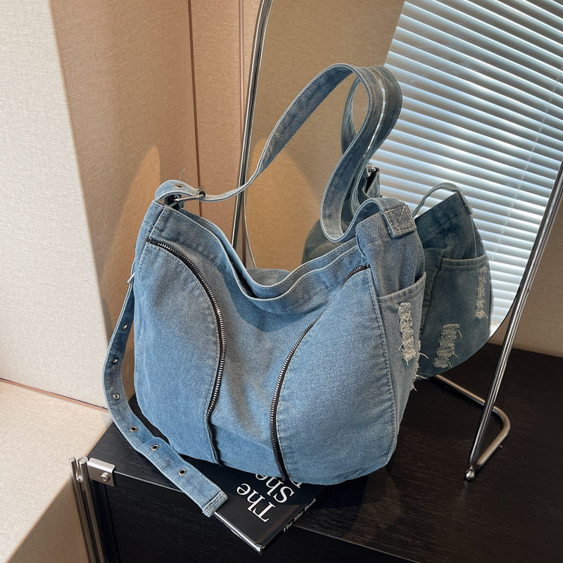 Fashionable Denim Shoulder Bag Kalsten