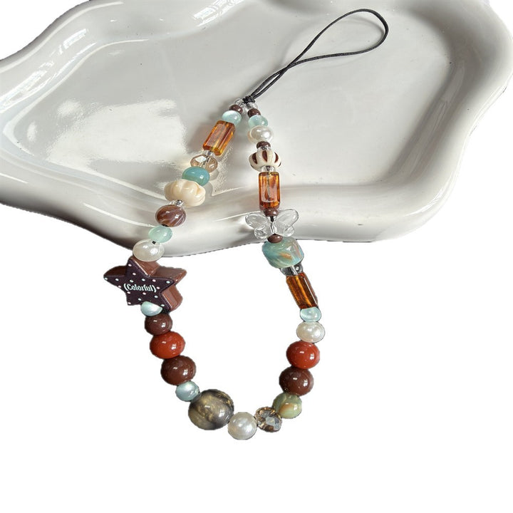 Colorful Beaded Charm Lanyard Kalsten 1790135131