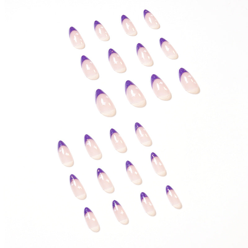 Artistic stiletto nails with glitter design Kalsten