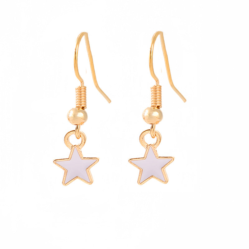 Women's nan patriotic horseshoe enamel dangle earrings with star-accented design and fishhook findings Kalsten