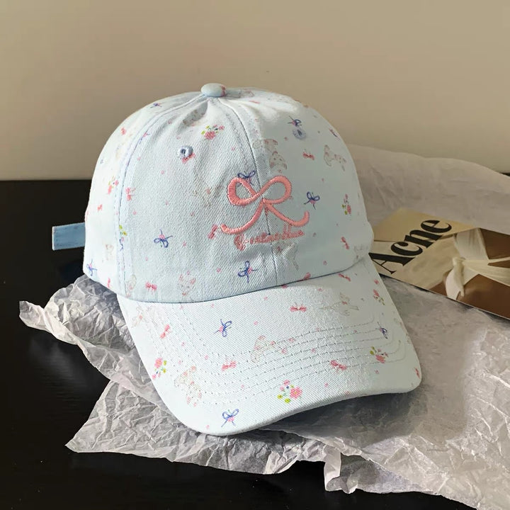 Floral Embroidered Adjustable Baseball Cap