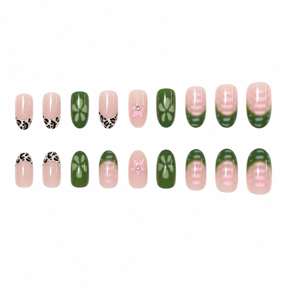 Artificial nails with modern geometric designs Kalsten