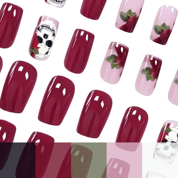 Artistic Skull Nail Art Design Kalsten