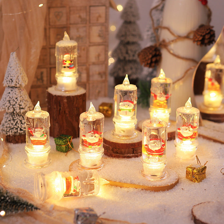 LED Christmas lantern with Santa figure Kalsten