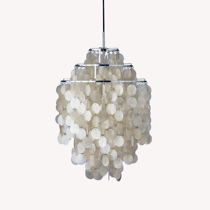 Shell-Inspired Pendant Chandelier