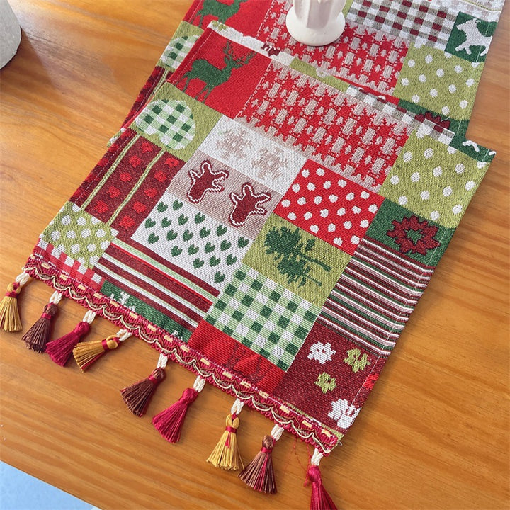 Floral Patterned Tapestry Table Runner