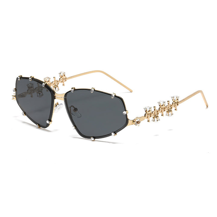 Ladies designer glasses with glamorous accent and sparkling glitter stones Kalsten