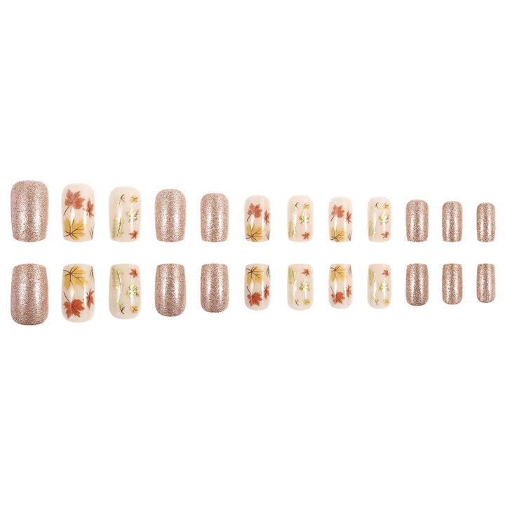 Artistic Autumn-Themed Press-On Nails Kalsten