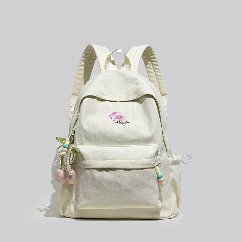 Elegant Floral Embellished Backpack Kalsten