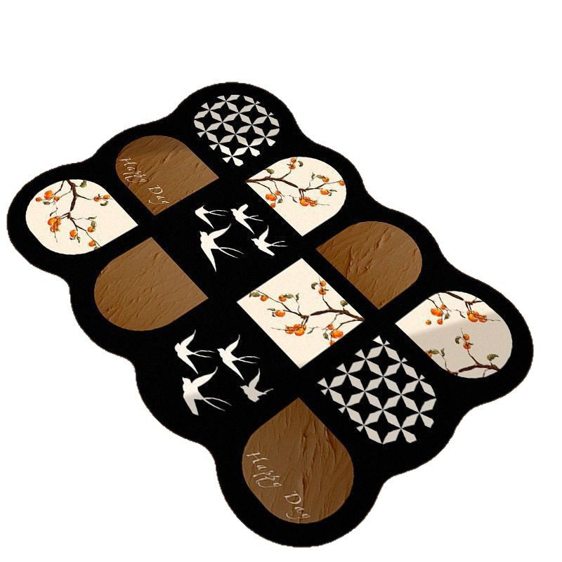 Artistic Floral Patterned Area Rug Kalsten