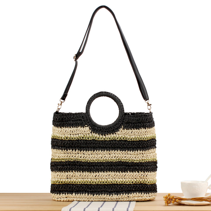 Shoulder bag with stylish ring handle Kalsten