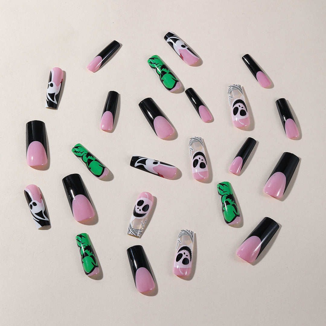 Whimsical Skull Art Nail Extensions Kalsten