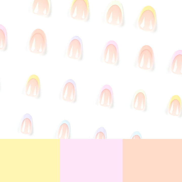 Artful nail extensions with elegant gradient and shine Kalsten