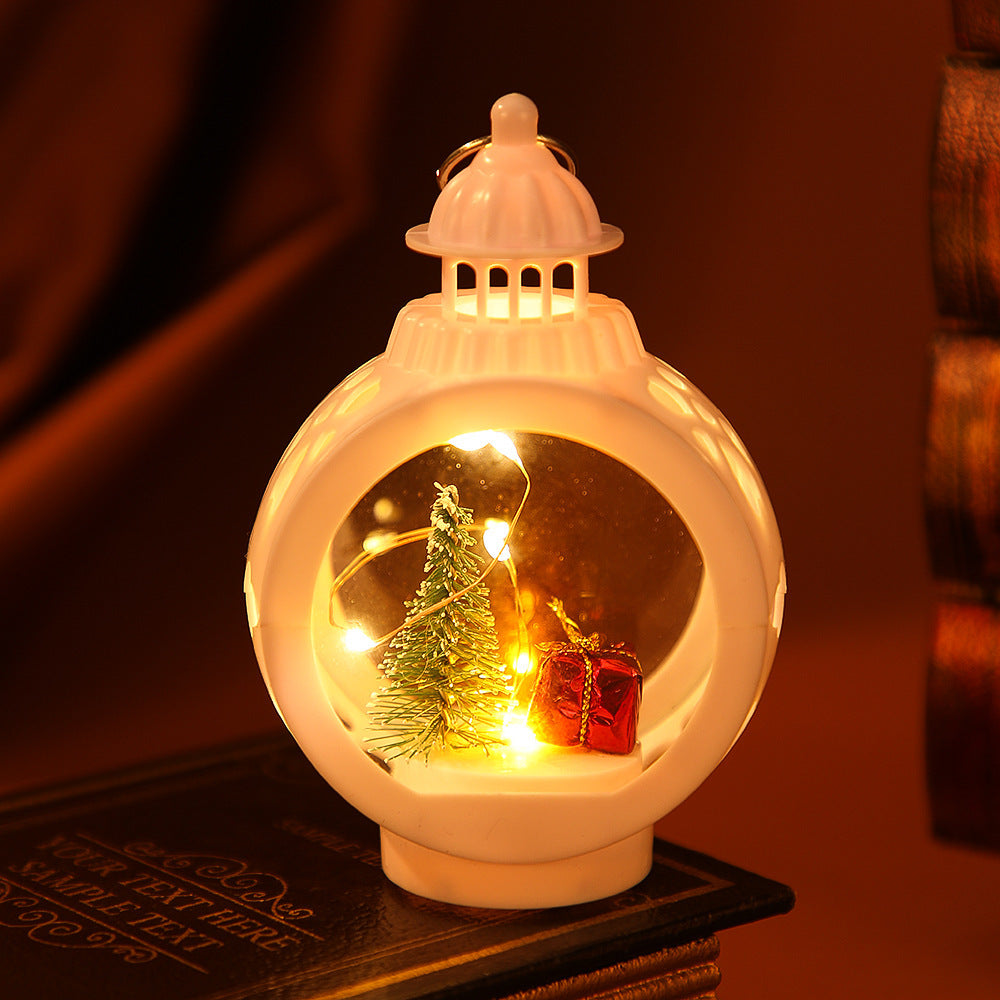 Decorative Christmas lantern with LED lighting