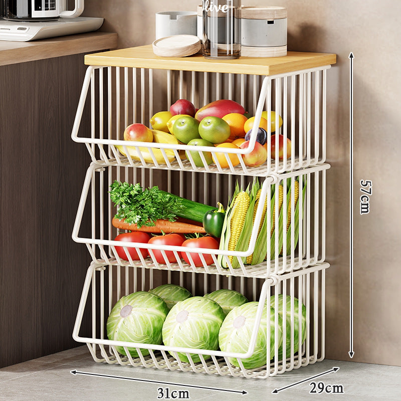 Slim Five-Tier Rolling Metal Kitchen Pantry Storage Rack with Wire Baskets