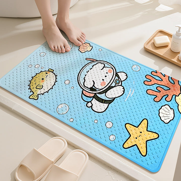 Playful Dog-Themed Bath Mat Kalsten