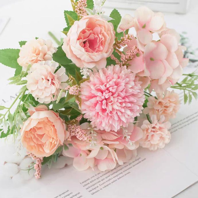 Realistic Artificial Floral Bouquet Arrangement