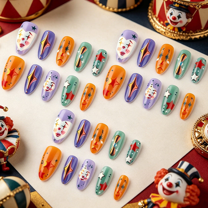 Artistic Themed Press-On Nail Art Set Kalsten