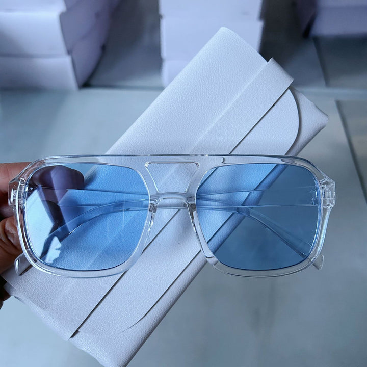 Clear Lens Square Frame Sunglasses Kalsten