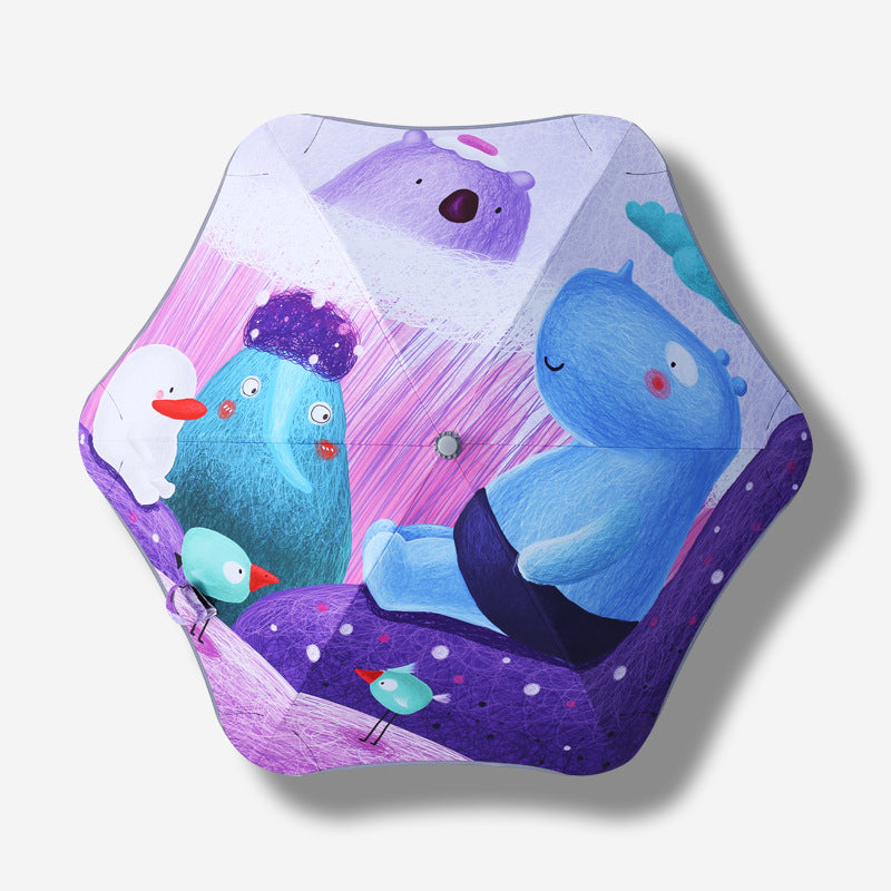 Women's Children's Umbrella with Cute Animal Design Kalsten