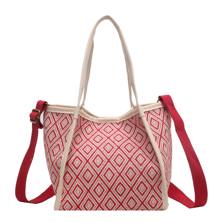 Geometric Patterned Tote Bag