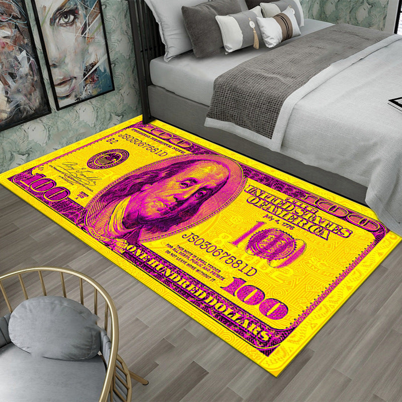 Dollar-Themed Decorative Area Rug