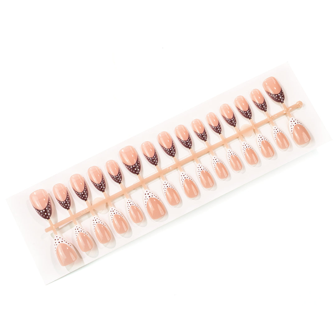 Decorative Pointed Tip Press-On Nails